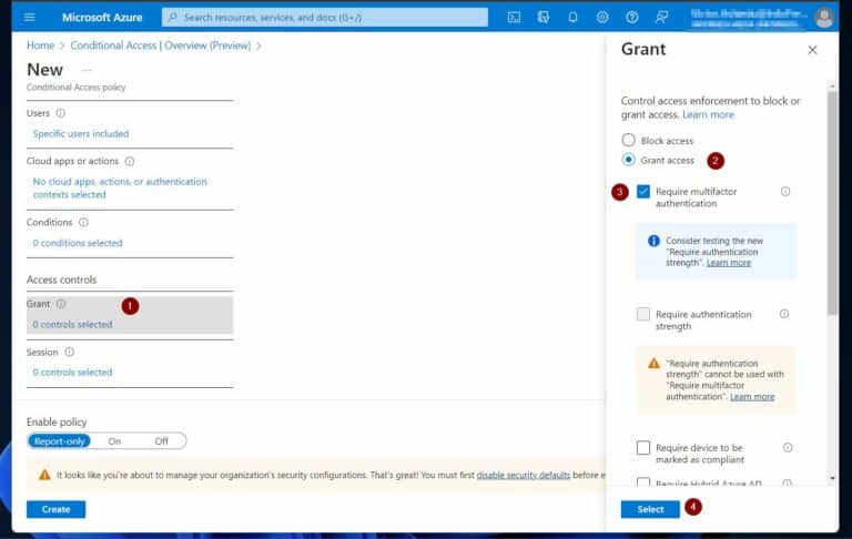 create a Conditional Access policy