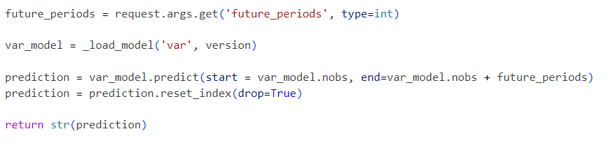 Requests are sent to the initialized model