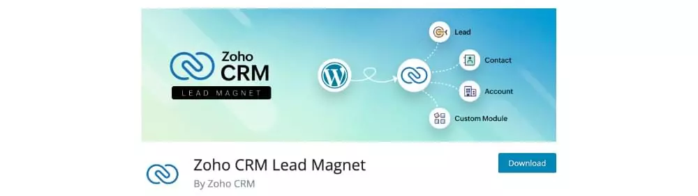 Zoho CRM home page screenshot