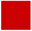 Red square drawn using HTML5 Canvas