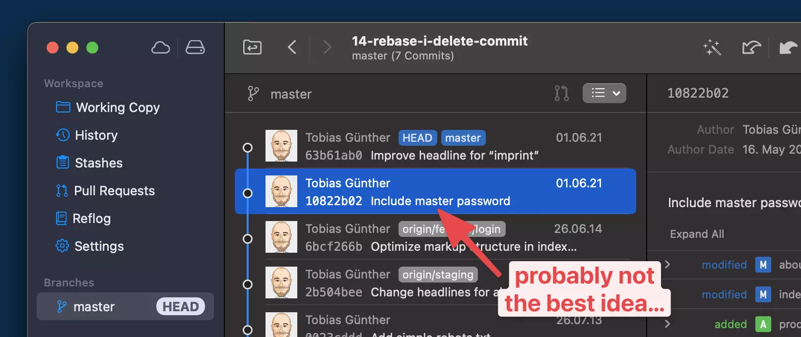 A commit that should never have happened