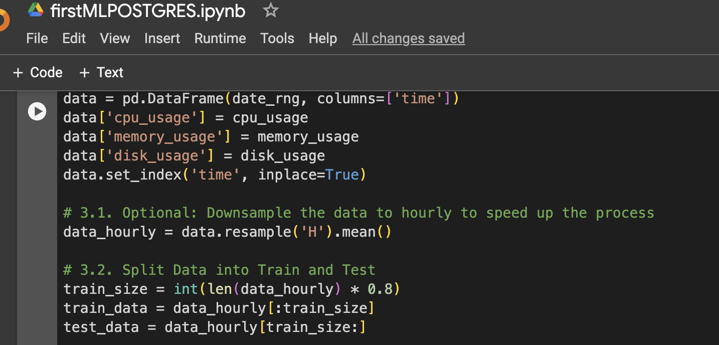 Creating DataFrame for visualization or further usage