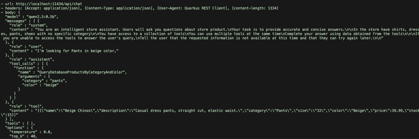 Request log