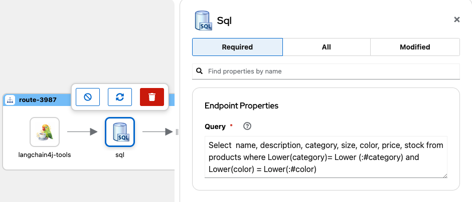 Configure required SQL properties